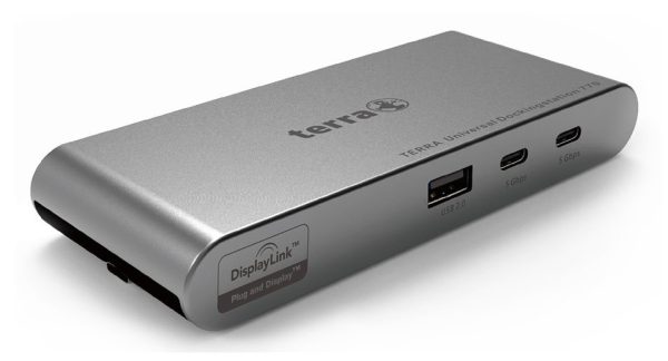 TERRA MOBILE Dockingstation 770 USB-C Dual Display Dockingstation mit Dual Display für unterwegs!