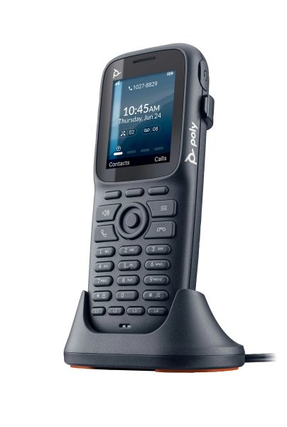 HP Poly Rove 20 - Cordless VoIP phone with caller ID/call waiting - DECT - 3-way call capability - SIP, SIP v2, SIP over TLS, SIP over UDP, SIP over TCP, SDP, RTCP, RTP - black