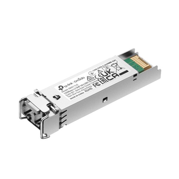 TP-LINK TL-SM311LS - SFP (mini-GBIC) transceiver module - fibre optic - LC single-mode - up to 10 km - 1310 nm - for P/N: TL-SG3452XP V1
