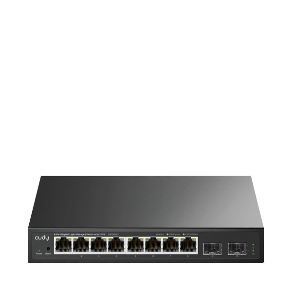 Cudy Switch GS108ES2 - 8 Ports - 8x GE (10/100/1000) - 2x SF
