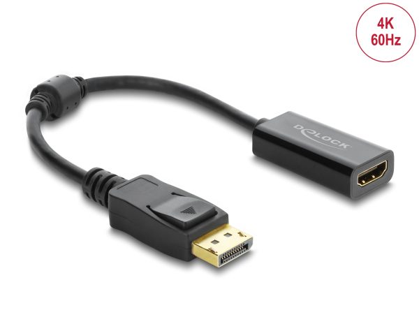 DeLOCK Aktiver DisplayPort 1.4 zu HDMI Adapter 4K 60 Hz (HDR)