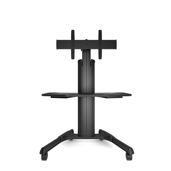 CHIEF Fusion Large Height Adjustable Mobile TV Cart - For Displays 42-86" - Black - Cart - for video conferencing system - black - screen size: 40"-71"