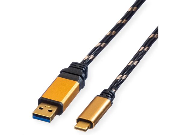 Roline GOLD USB 3.2 Gen 1 Kabel, USB A-C, ST/ST, 3 m