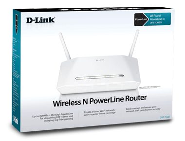 D-Link ROUTER WIRELESS N POWERLINE ROUTER 200/300MPS COMPATIBLE, 3x LAN PORTS, WAN, USB, 2x ANTENA
