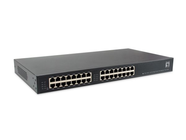 LevelOne POH-1620 16-Port High Power PoE Midspan Hub,400W
