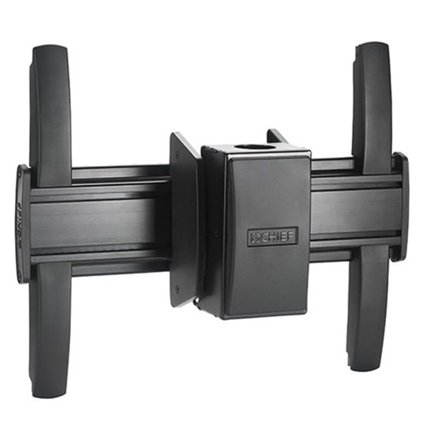 CHIEF Fusion Medium Ceiling Display Mount - For Monitors 32-65" - Black - Mounting component (ceiling mount) - Tilt & Swivel - for flat panel - black - screen size: 26"-50" - mounting interface: 400 x 400 mm