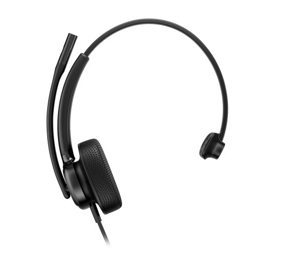 HP Poly Mission 410 - Customer Special 1 - Mission 400 Customer Series - headset - on-ear - wired - active noise cancelling - USB-C - black - Works With Chromebook Certified, Certified for Microsoft Teams, Google Meet Certified, Zoom Workplace Headset Cer