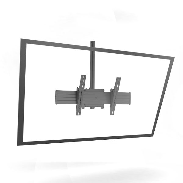 CHIEF Fusion X-Large Ceiling Display Mount - For Displays 55-100" - Black - Mounting component (ceiling mount, retaining collar, column mount coupler, 2 interface brackets, back cover) - for flat panel - black - drop-in ceiling mounted