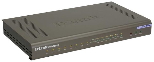 D-Link VoIP GATEWAY WITH BUILT-IN 8FXS, 1X 10/100MBPS WAN PORT, 4X 10/100MBPS LAN SWITCH PORTS