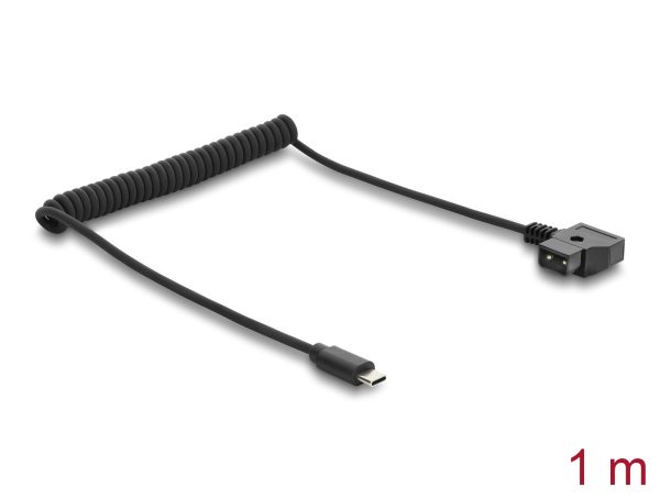 DeLOCK D-Tap Spiralkabel zu USB Type-C™ Stecker 1 m
