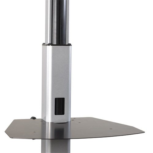 CHIEF Height Adjustable Shelf - For AV Components - Black - Mounting component (accessory shelf, strap) - black - for Chief MF1, MFCUB, MFCUB700, MFC Series MFCUS700, Universal Flat Panel Floor Stand MF1U