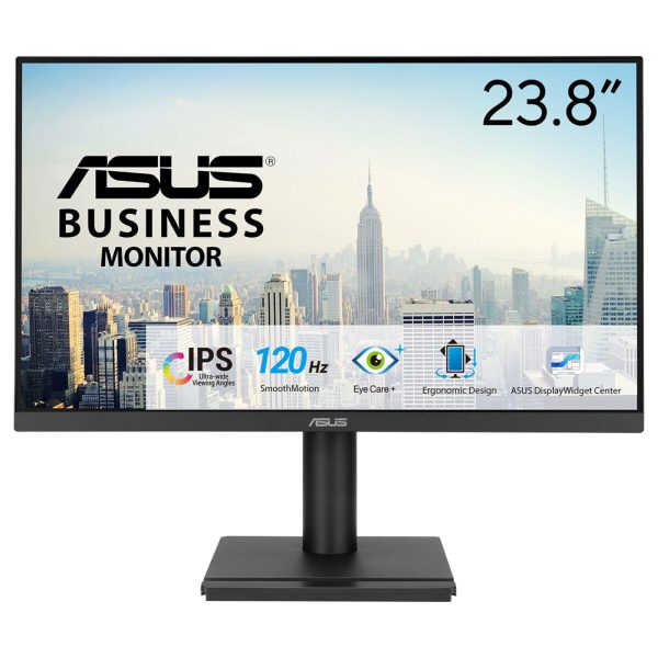 ASUS VA249QGSE - LED monitor - 24" (23.8" viewable) - 1920 x 1080 Full HD (1080p) @ 120 Hz - IPS - 300 cd/m? - 1500:1 - 1 ms - HDMI, VGA, DisplayPort - speakers - black