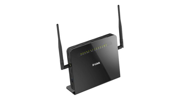 D-Link ROUTER MODEM WIRELESS AC1200 DUAL BAND, ADSL2+, 4xGIGABIT LAN, WAN, USB, 2 FXS VOIP PHONE CONNECTION PORTS, 2 X 9dBi DETACHABLE ANTENNAS