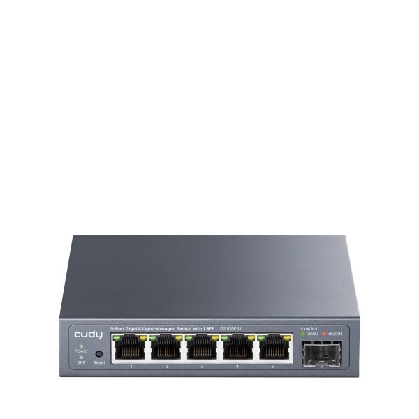 Cudy Switch Gigabit Ethernet Cloud Easy-Managed 5-Port + SFP GS105ES1