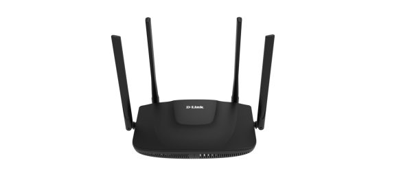 D-Link DLINK ROUTER WIRELESS AC1200 DUAL BAND, 4x GIGABIT LAN + WAN GIGABIT PORT, USB PORT, 4 EXTERNAL ANTENNAS, REPEATER, EASY MESH, MU-MIMO, AP, WISP. CLIENT, VPN SUPPORT, QOS, UK PLUG