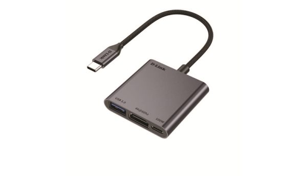 D-Link ADAPTER 3-IN-1 USB-C DONGLE, HDMI 4K@60HZ, USB-A 3.0, PD 100WATTS; 1*USB-A 3.1 PORT 5GB/S