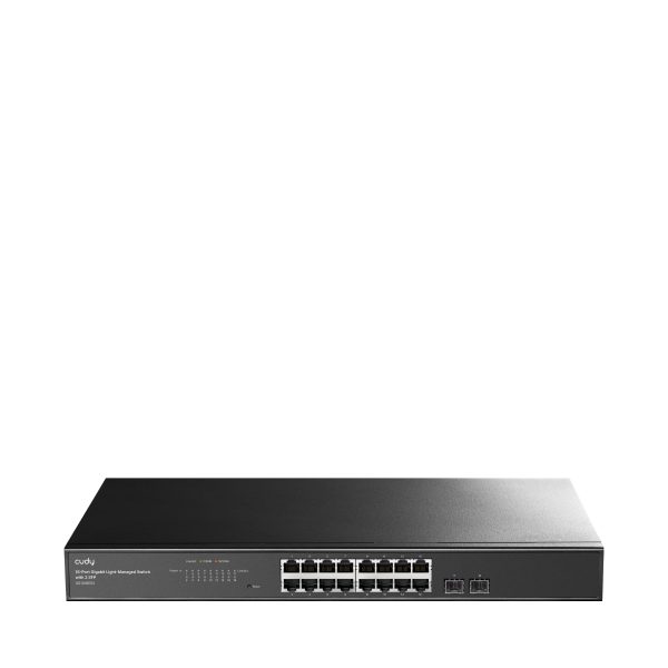 Cudy Switch GS1016ES2 - 16 Ports - 16x GE (10/100/1000) - 2x