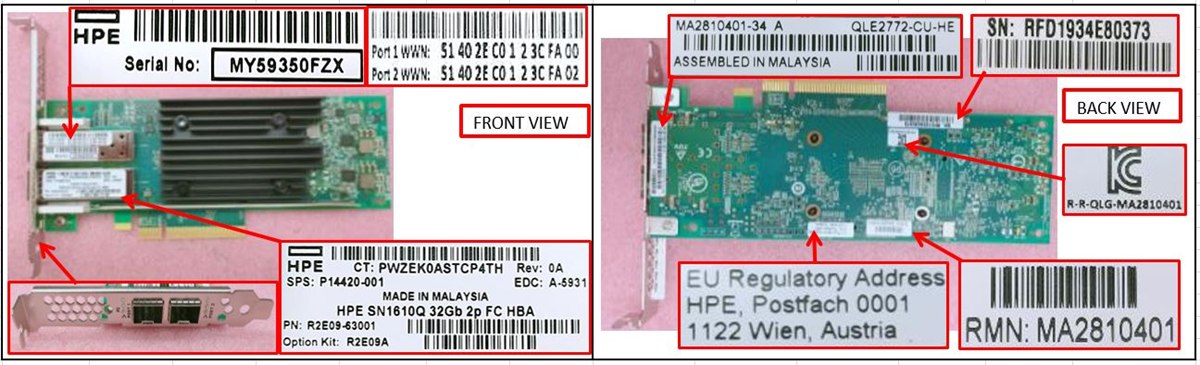 HPE NIC SFP28 32GB 2-PORTS